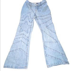 🌸vintage 70s 90s GAP Denim‎ Jeans pants light blue adjustable waist kids s…